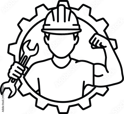 A detailed line drawing illustration of an ornate traditional middle eastern architectural archway