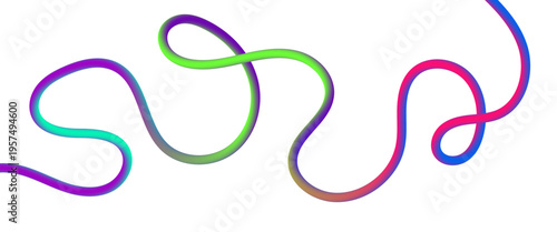 Soft Gradient Ribbon Wave Background, Colorful Flowing Curves for Web, Banner, and Presentation Design.