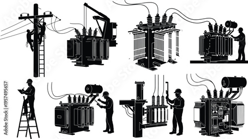 Silhouette soldiers marching forward with rifles, helmets, backpacks, and tactical gear, military illustration symbolizing combat readiness, battlefield discipline, armed forces defense