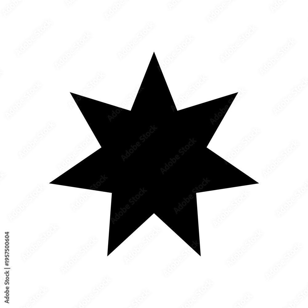 Obraz premium Star heptagram