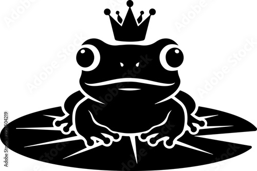 Tiny Frog silhouette vector illustration