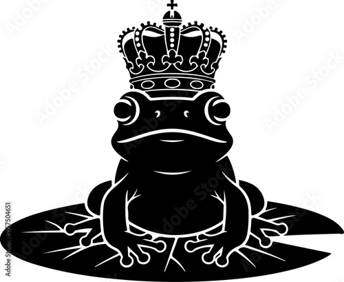 Tiny Frog silhouette vector illustration