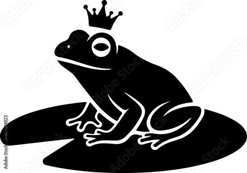 Tiny Frog silhouette vector illustration
