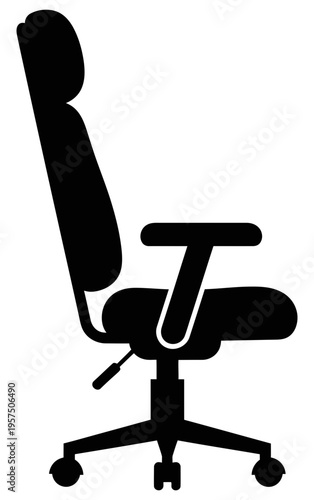 Ergonomic office chair with adjustable features and wheels for comfort