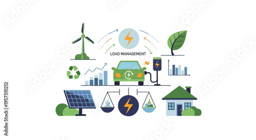 Electric Vehicle Load Management in Smart Grid with Renewable Energy Sources and Sustainable Infrastructure