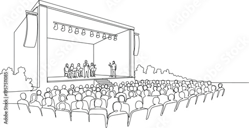 concert crowd audience music festival