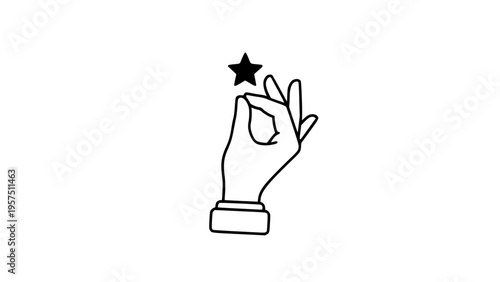 Hand grab star 