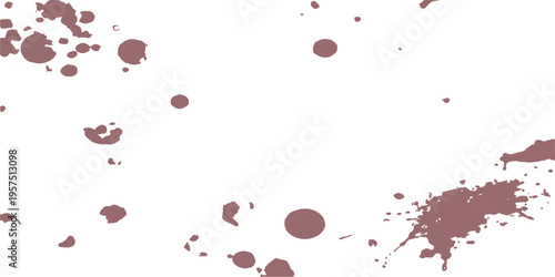 Red paint and ink splashes form a romantic heart shape vector illustration for a Valentine's Day card decoration symbol of love