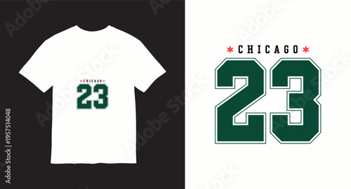 Chicago basketball jersey number twenty three design with stars