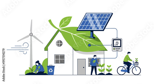 Sustainable Home Living: Eco-Friendly Lifestyle with Solar Panels, Wind Energy, and Green Community Initiatives