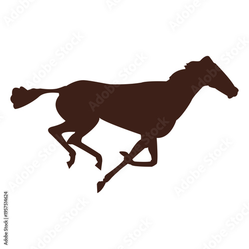 Horse galloping motion sequence 15