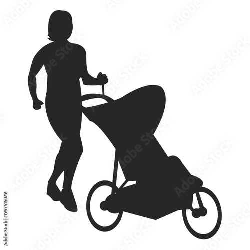 Mom with baby carriage 1
