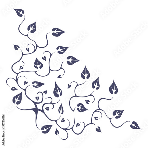 Leaves diluted left down