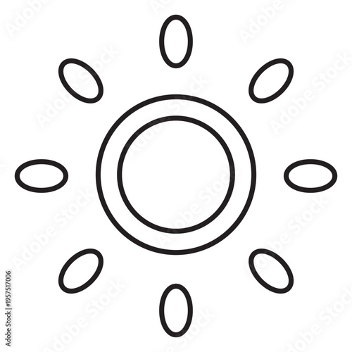 Sun brightness ilumination light