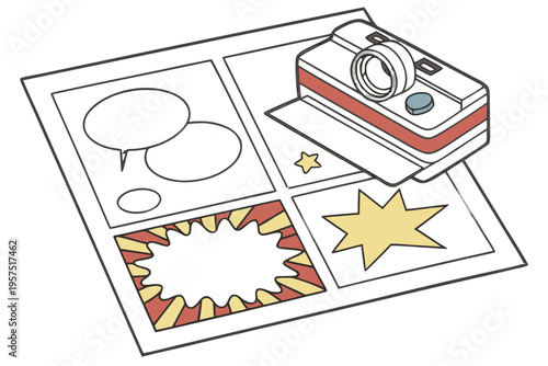 Flat illustration of people taking photos of modern art frames in a gallery or museum exhibition vector image