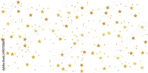 gold star confetti falling background for christmas and new year celebration gold falling stars confetti on white background festive shiny gold star pattern