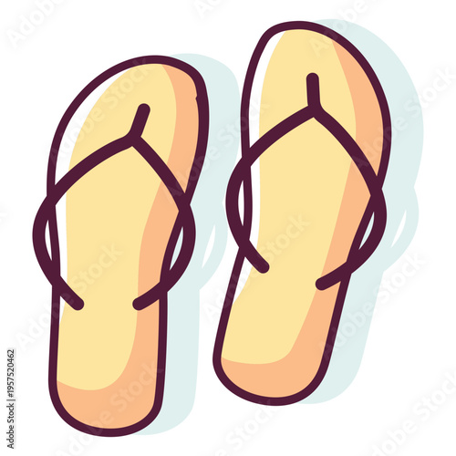 Flip flops cartoon