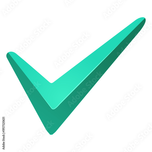 Turquoise check mark