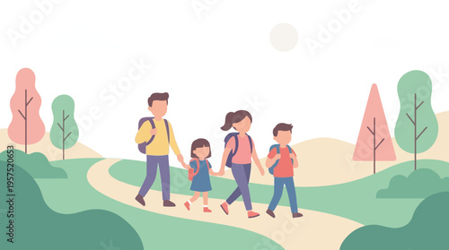 Family Hiking Adventure on Scenic Trails