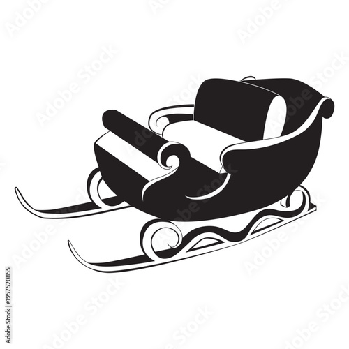 Santa's sleigh sliding