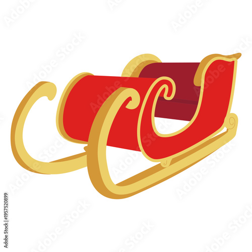 Santa sledge icon