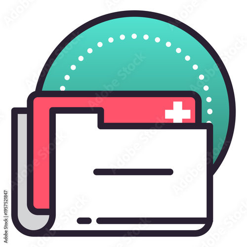 Medical file record history folder