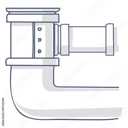 Water pipe illustration