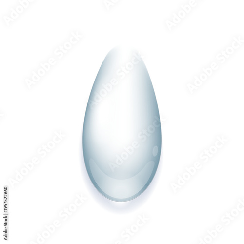 Billede på lærred Realistic water drop ellipse
