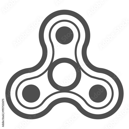 Three shooter spinner graphic inverted