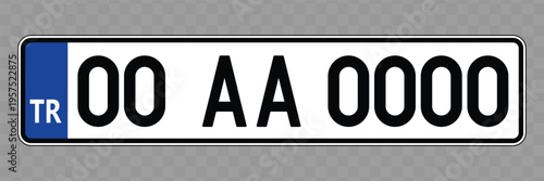 Turkish license plate