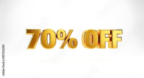 70% Off Discount Sign