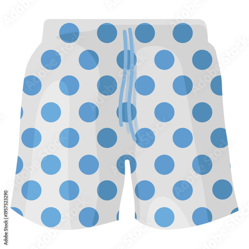 Swimming shorts blue dots