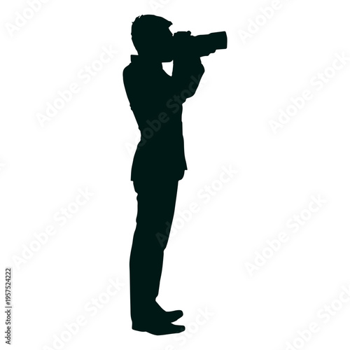Man taking picture silhouette