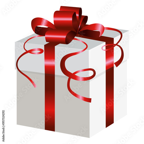 Red wrap gift box