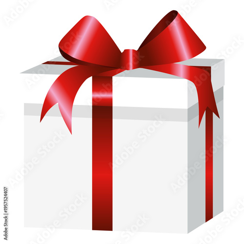 Square wrapped gift box