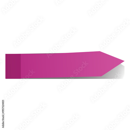 Violet sticky note arrow sticker