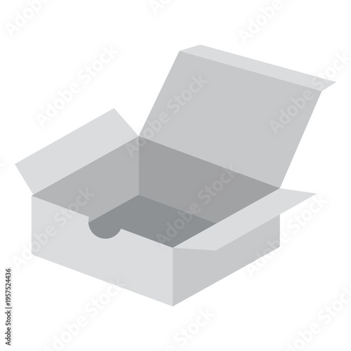 White takeout cardboard box