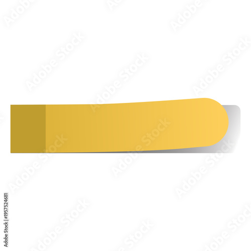 Yellow sticky note page marker