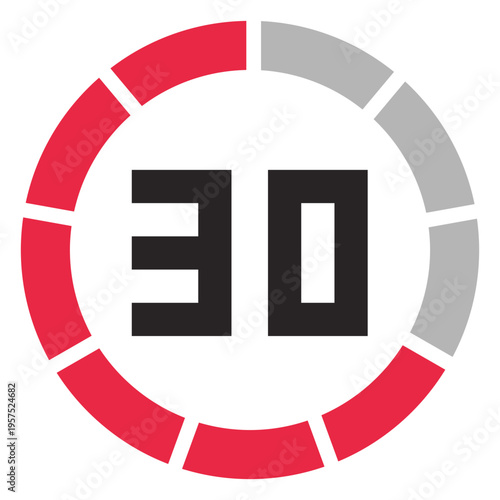 30 minutes counter icon