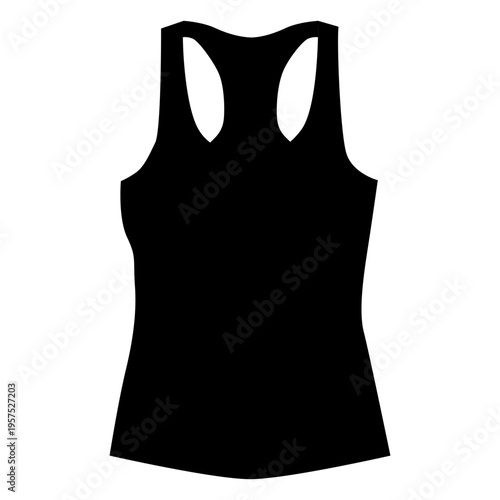 Men tank top flat icon