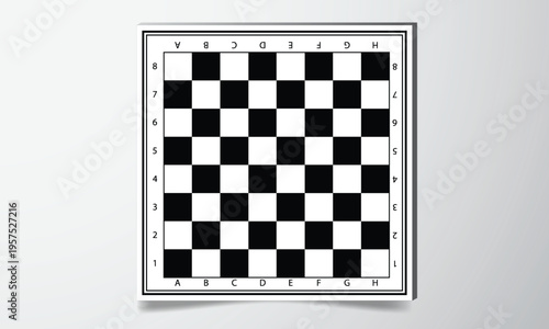 A chessboard with a unique design and layout