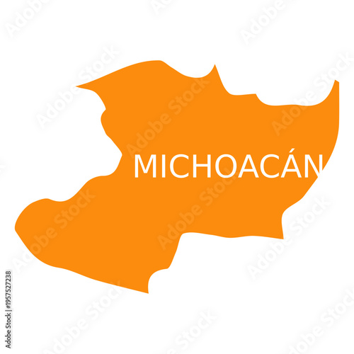 Michoacan de ocampa state map