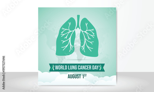 World no tobacco day lung cancer awareness poster
