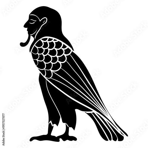 Egiptian ba bird icon