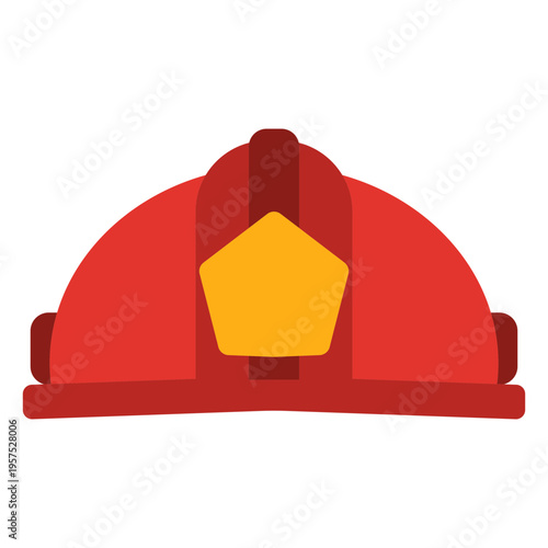 Firefighter hat vector
