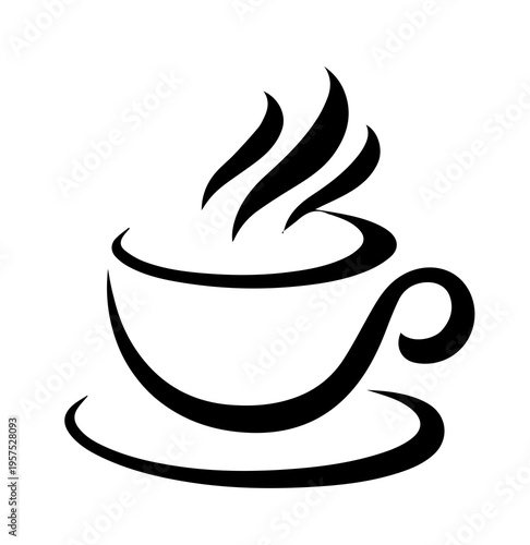 Coffee Design Elements Beans Cup