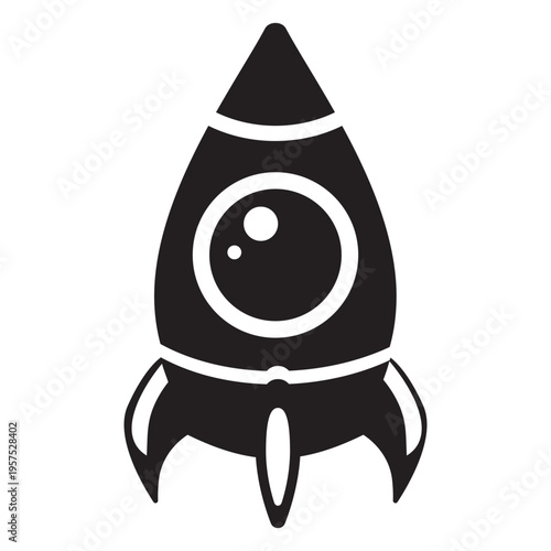 Space ship flat icon