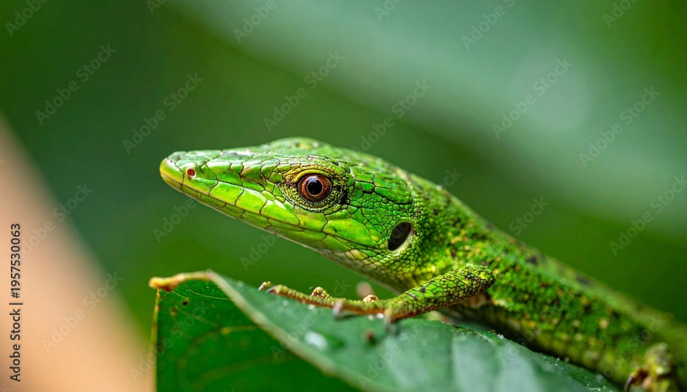 Fototapeta premium lizard on a tree
