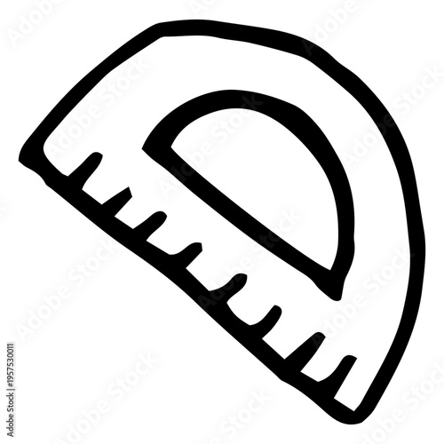 Protractor doodle icon