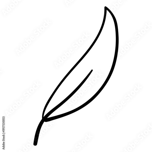 Tree leaf hippie doodle